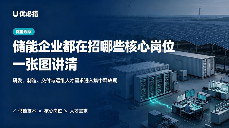 储能企业都在招哪些核心岗位?一张图讲清